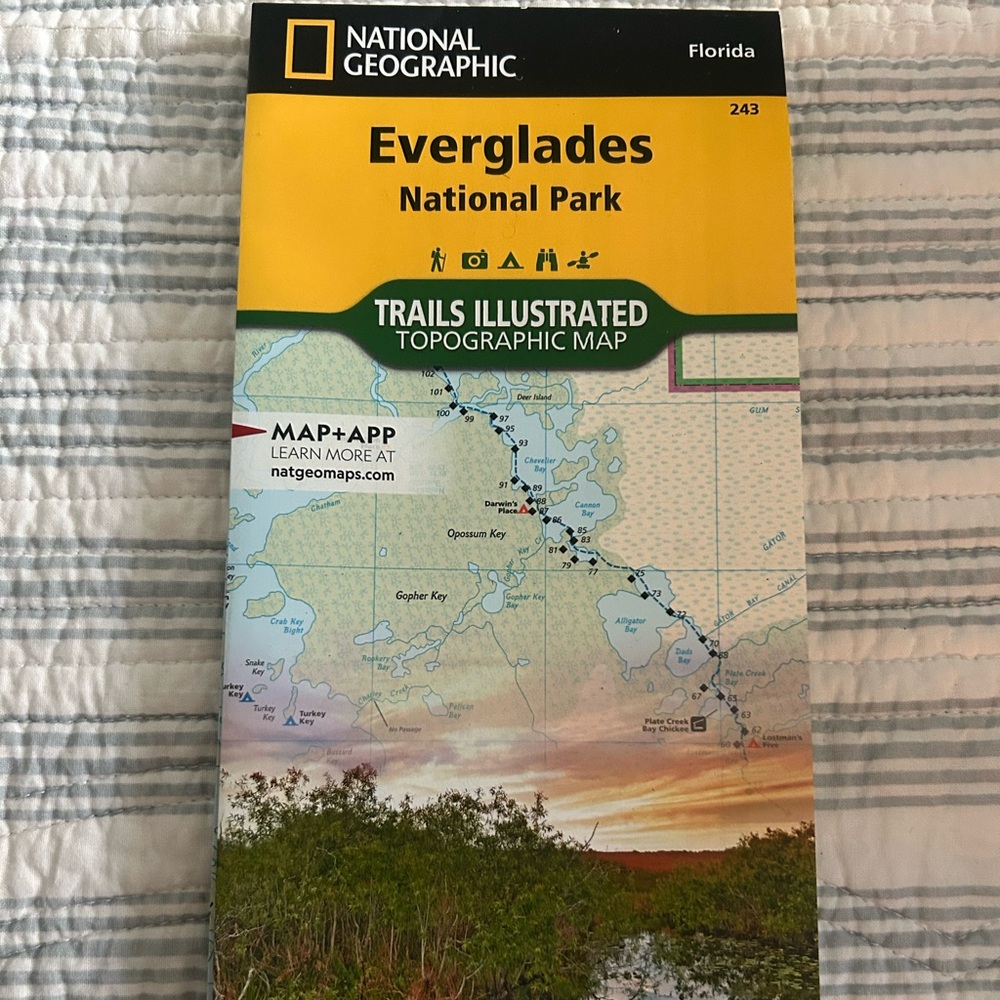National Geographic Everglades National Park Map